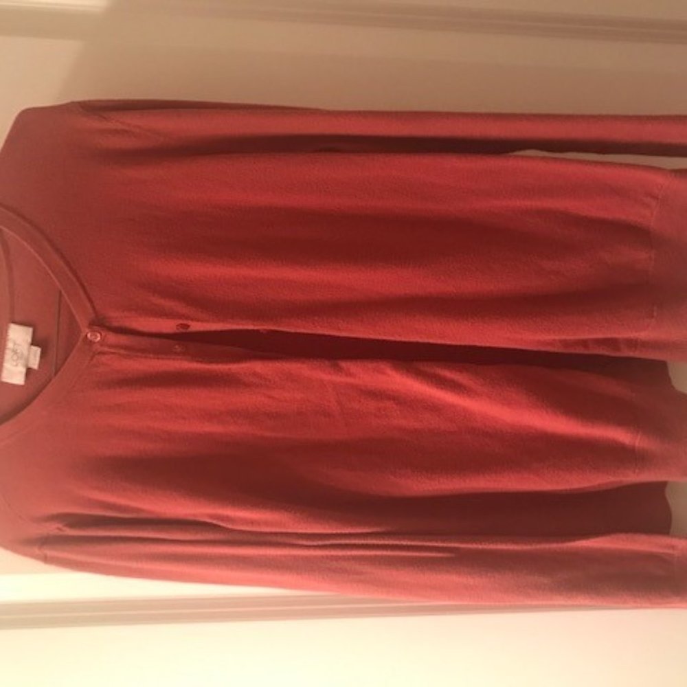 Loft red sweater/ cardigan